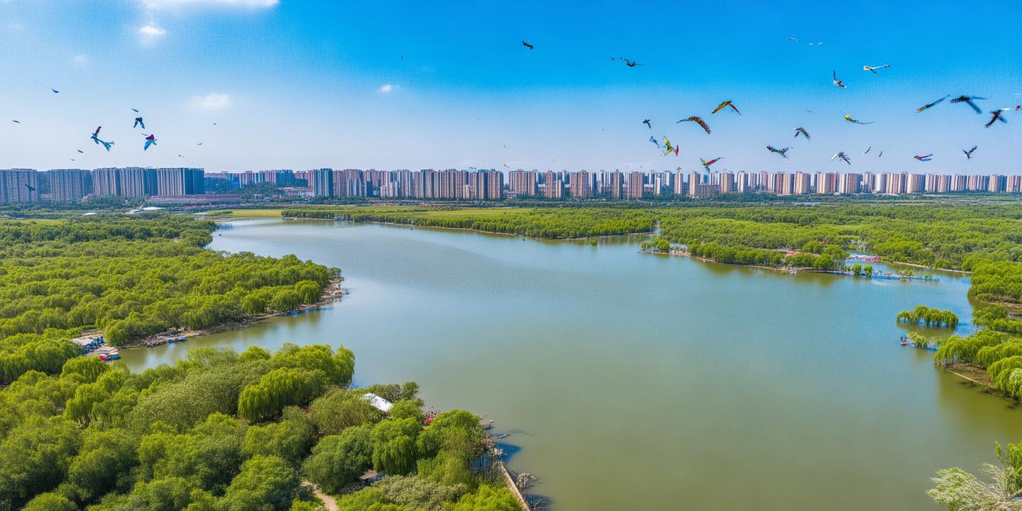新乡凤泉湖生态公园盛大开放,水域面积超万亩,打造城市绿色新名片