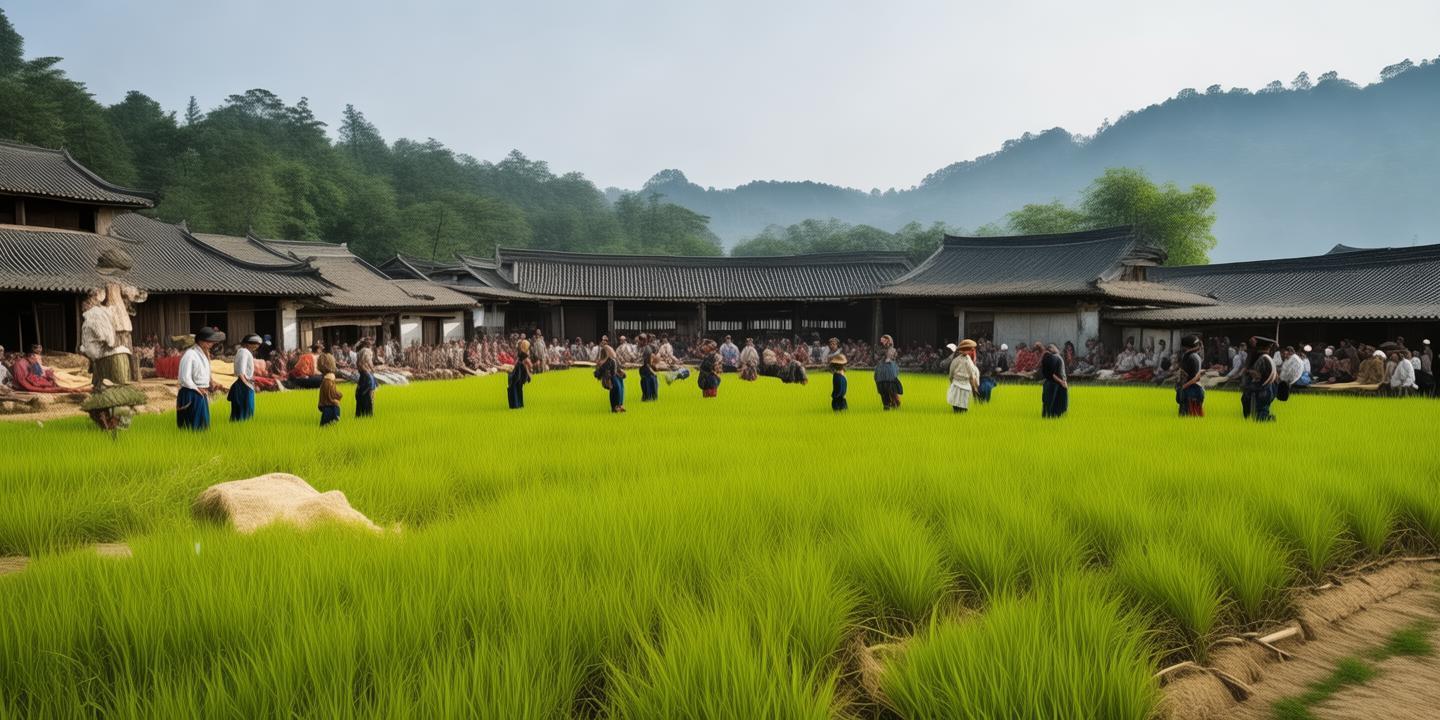 楼村稻田剧场:村民自编农耕对白,环境戏剧《稻香往事》上演